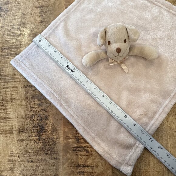 Pro Goleem Tan Brown Puppy Dog Security Blanket Lovey 16"x16" Very Soft - Picture 3 of 7